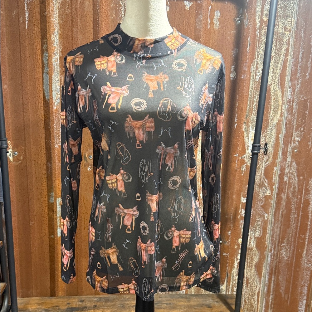 Saddle Room Mesh Top